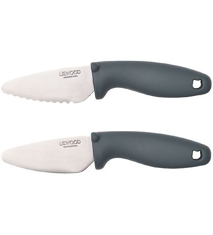 Liewood Cutting knife set - 2-Pack - Perry - Whale Blue