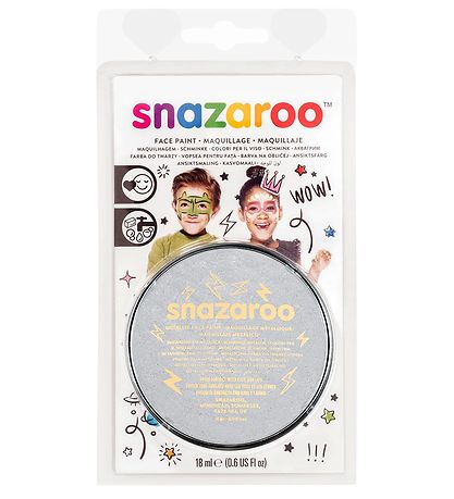 Snazaroo Ansiktsfärg - 18 ml - Silver
