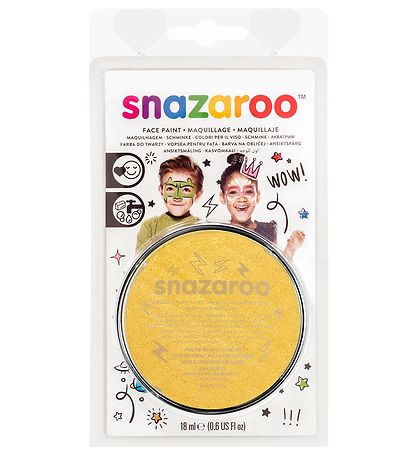 SNAZAROO Andlitsmálning - 18 ml - Gold