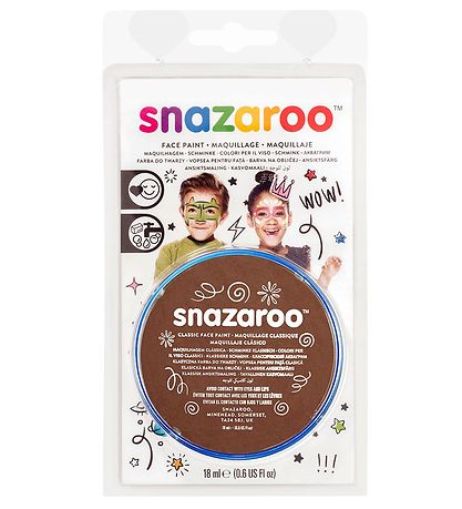 SNAZAROO Andlitsmálning - 18 ml - Light Brown