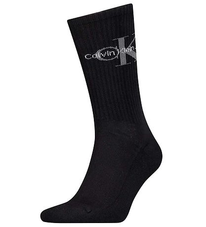 Calvin Klein Sokkar - Rib - Svart M. Lógó