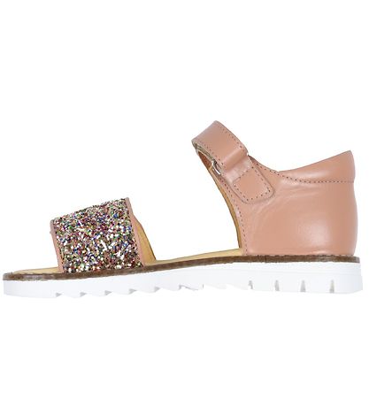 Angulus Sandals - Dark Peach w. Glitter