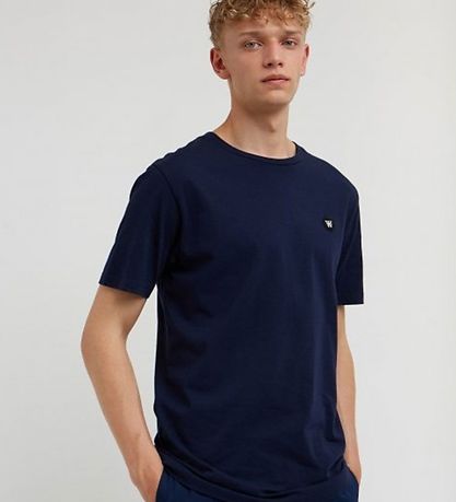 Wood Wood T-shirt - Ace - Navy