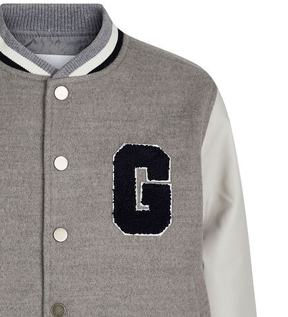Grunt Bomberjacke - Sune - Grau Meliert m. Hellgrau