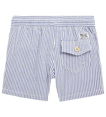 Polo Ralph Lauren Swim Trunks Classic II Blue White Striped KW IE