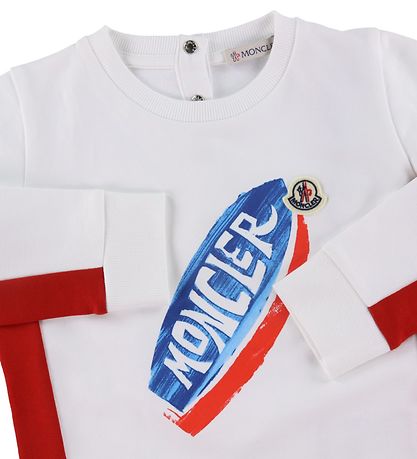 Moncler Sweatshirt - Weiß m. Print