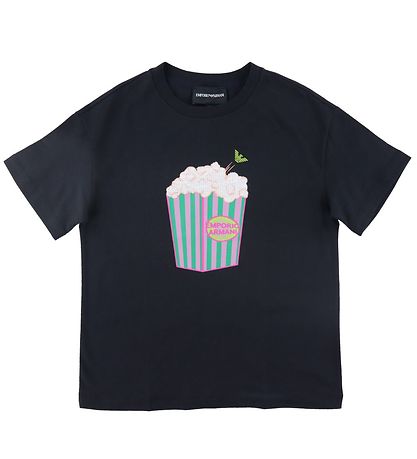 Emporio Armani T-shirt - Navy w. Popcorn