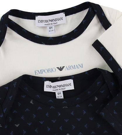 Emporio Armani Bodys k/ä - 2er-Pack - Aquile Blu