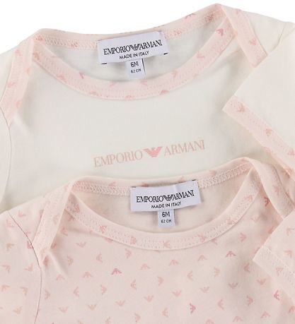 Emporio Armani Bodys k/ä - 2er-Pack - Adlerrosa/Weiß