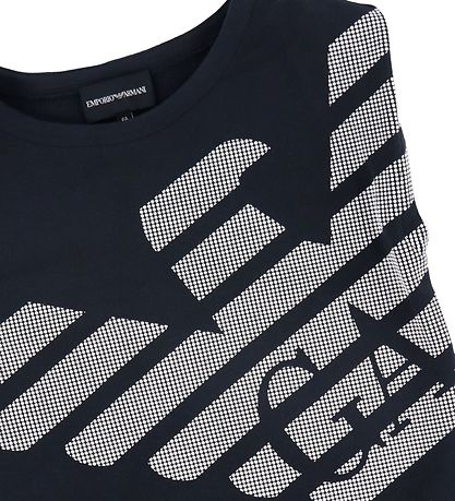 Emporio Armani Joggingkjóll - Dökkblátt M. Hvítur