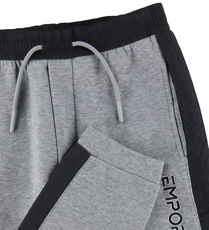 Emporio Armani Byxor - Gråmelerad/Marinblå