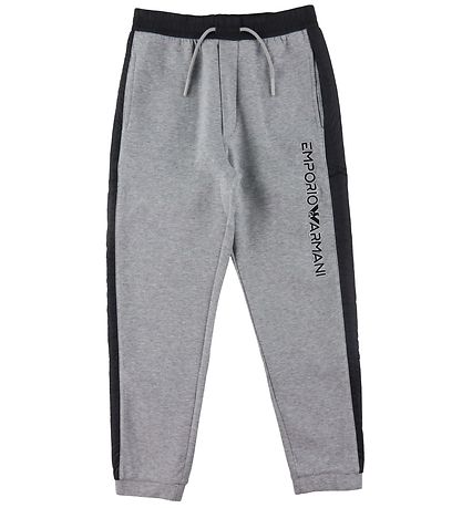 Emporio Armani Byxor - Gråmelerad/Marinblå