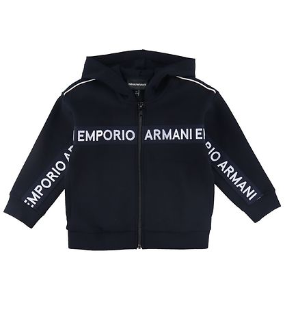 Emporio Armani Cardigan/Byxor - Marinblå m. Logorand
