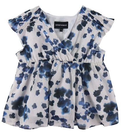 Emporio Armani Top - Weiß/Blau geblümt