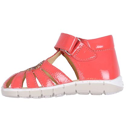 Angulus Prewalker Sandals - Coral w. Glitter