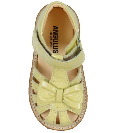 Angulus Prewalker Sandals - Light Yellow w. Bow