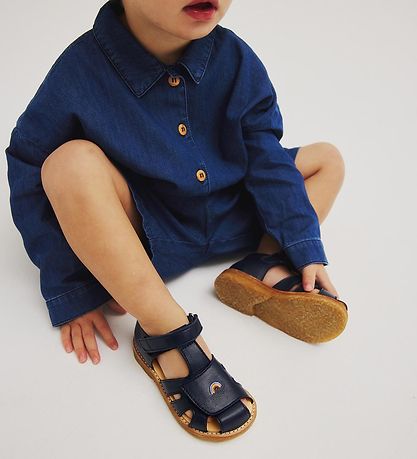 Angulus Prewalker Sandals - Navy