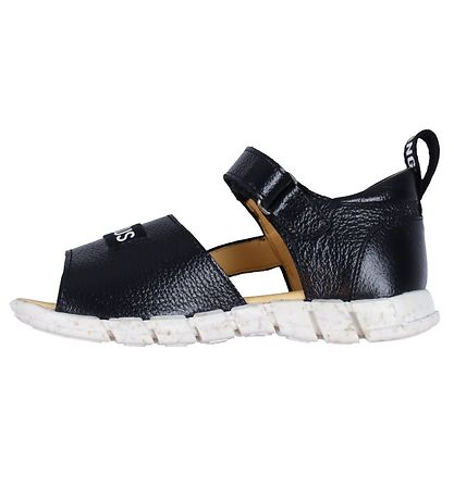 Angulus Sandal - Svart m. Logotypband