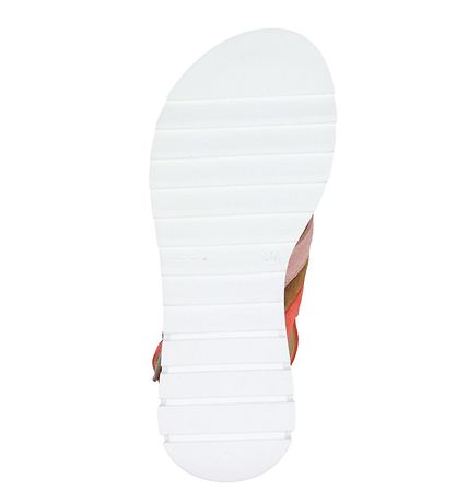 Angulus Sandal - Peach/Cognac/Coral