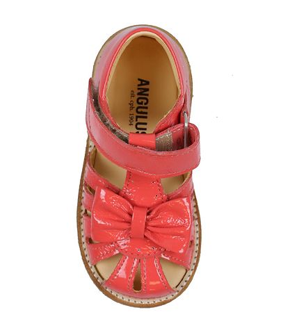 Angulus Prewalker Sandals - Coral w. Self