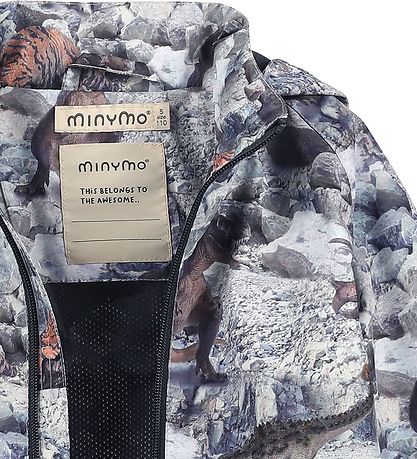 Minymo Lightweight Jacket - Blue Nights w. Dinosaurs