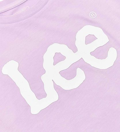 Lee Stuttermabolur - Oversized - Pastel Lilac
