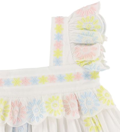Stella McCartney Kids Kleid - Weiß/Pastel m. Blumen