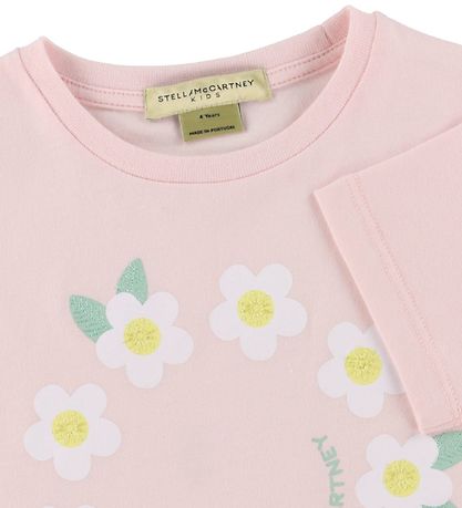 Stella McCartney Kids Stuttermabolur - Bleikt M. Blóm