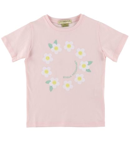 Stella McCartney Kids Stuttermabolur - Bleikt M. Blóm