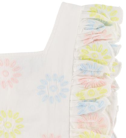 Stella McCartney Kids Top - Kurz geschnitten - Weiß/Pastel m. Bl