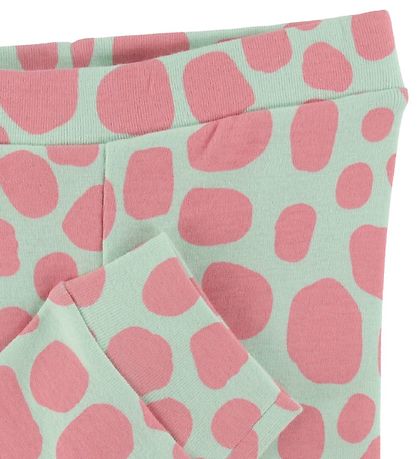 Stella McCartney Kids Leggings - Myntugrænt M. Gíraffa mynstur