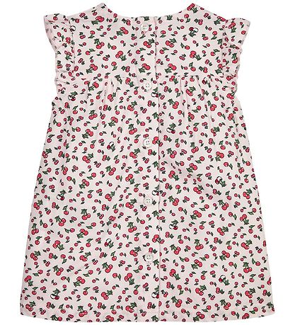 Tommy Hilfiger Kjóll - Cherry - Dauft Bleikt Cherry All-Over