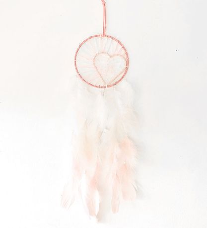 MillaVanilla Traumfänger - Aufhängung m. Feder/LED Licht - Rosa