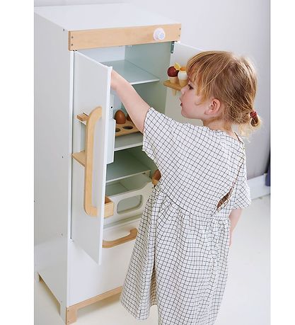 Tender Leaf Wooden Toy - Refrigerator - White