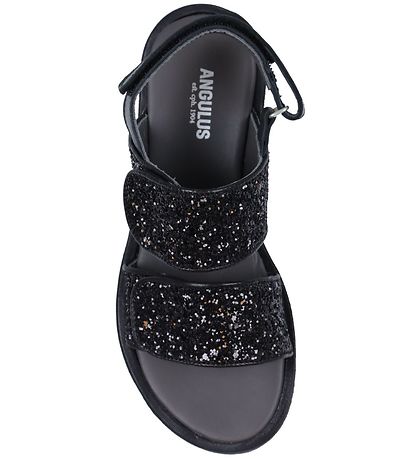 Angulus Sandal - Black w. Glitter