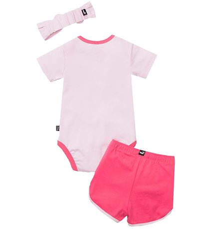 Puma Gift Box Bodysuit s s Shorts Headband Pearl Pink KW IE