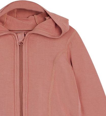 Hust and Claire Cardigan m. Haube - Quark - Bambus - Alt Rosie