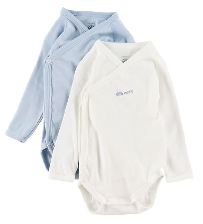 Petit Bateau Body l/ä - 5-pack - Blå/Vit