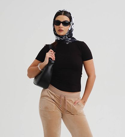Juicy Couture T-paita - Huuhteluvesi Joustinneule - Musta