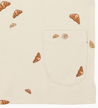 VACVAC T-shirt - Rib - Ello - Croissant Mini - Beige