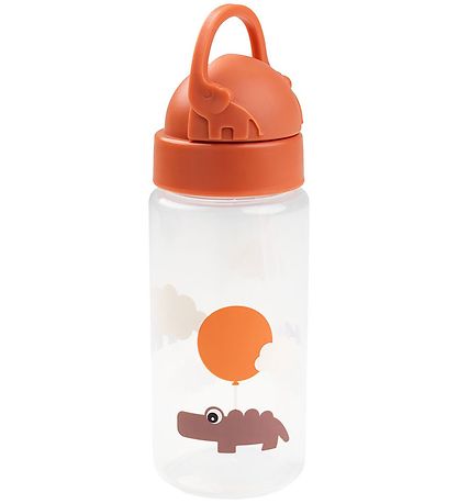 Done by Deer Vattenflaska m. Sugrör - 350 ml - Happy Clouds