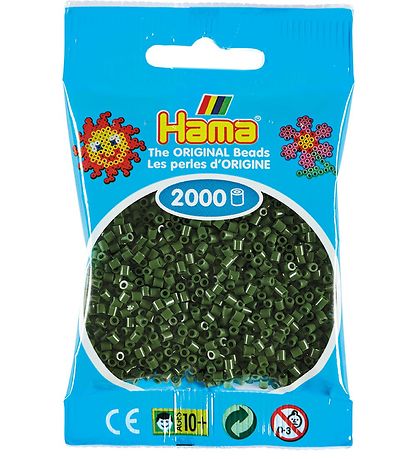 Hama Mini Perlur - 2000 Stk. - Skógargrænn