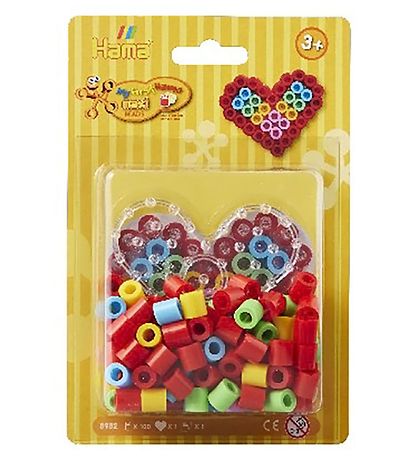 Hama Maxi Perlenset - 100 st. - Herz