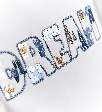 Creamie T-shirt - Cloud w. Sequins