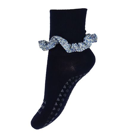 GoBabyGo Bremsusokkar - Bambus/Liberty - Dark Blue