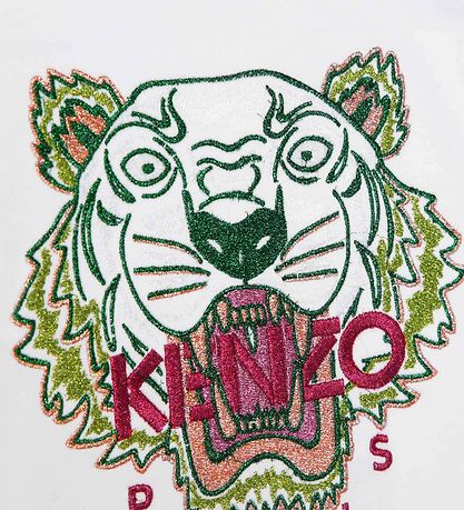 Kenzo T-shirt - White w. Tiger