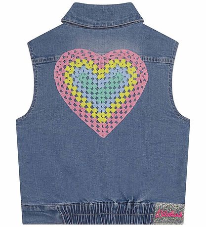 Billieblush Denim Gilet - Double Stone+Bleach