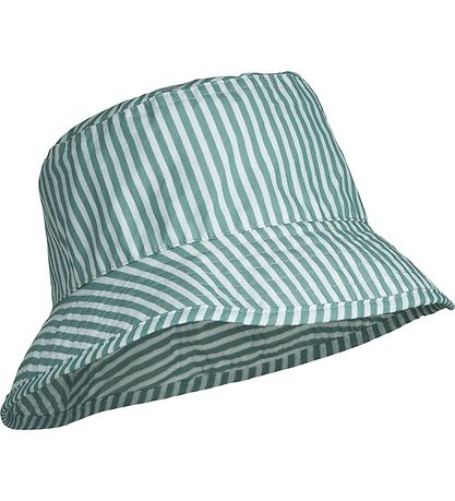Liewood Bucket Hat - Damon - Stripe Sea Blue/White
