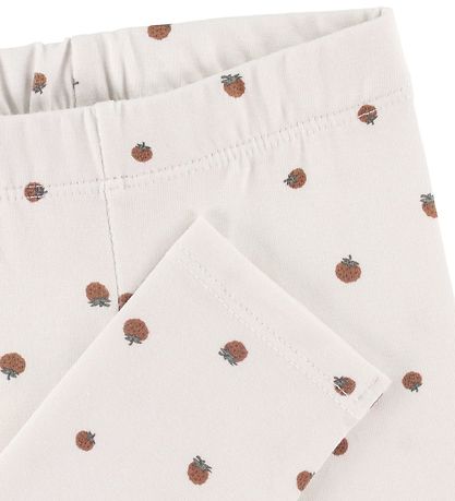 Smallstuff Leggings - Erdbeere - White/Hagebutte