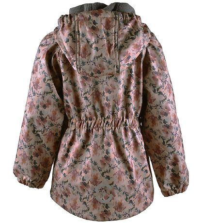 Mikk-Line Softshelljacke m. Fleece - Recycelt - Nougat m. Blume